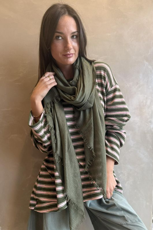 Camber Sand Knit Olive & Sugar